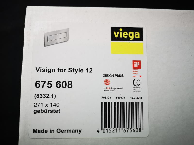 Viega Visign for Style 12-Betätigungsplatte Modell 8332.1 675608