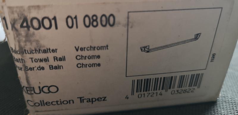 KEUCO Badetuchhalter verchromt 800 mm #4001010800