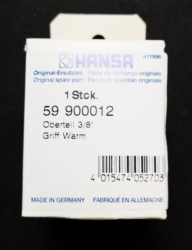 Hansa Oberteil G3/8'' Metallkronengriff warm #59900012