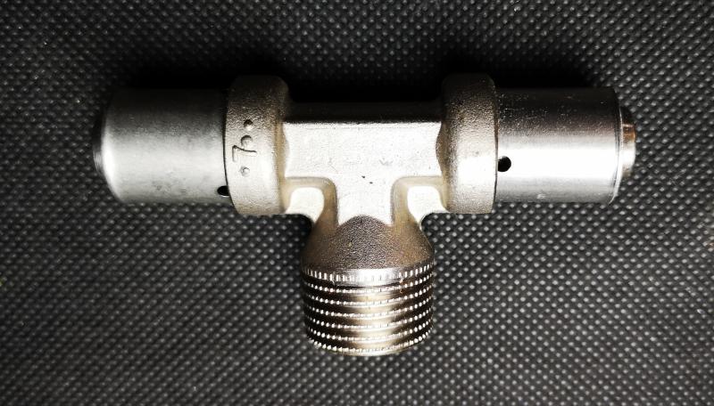 UNICOR Preß-T-Stück 16 - 1/2" AG - 16