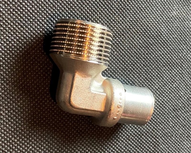 UNICOR Presswinkel Unipipe 90 Grad 18 x 3/4" AG #913230