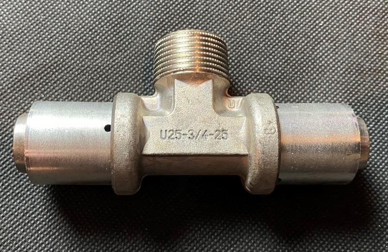 Unipipe Press-T-Stück 25 - 3/4" AG - 25