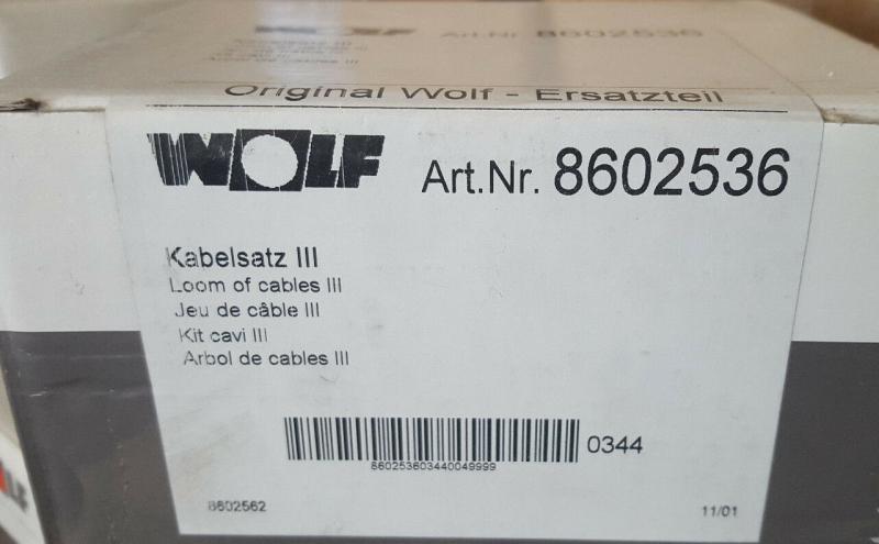 Wolf Heizung Kabelsatz III Artikel-Nr. 8602536