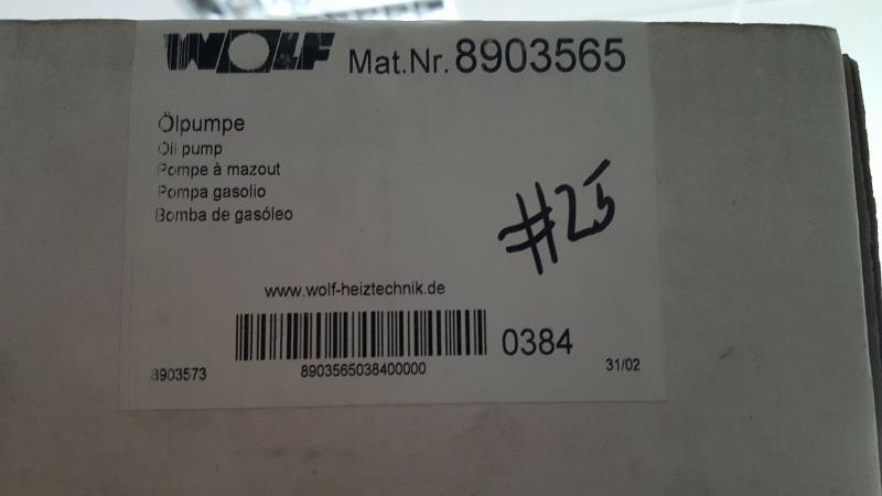 Wolf Heizung Ölpumpe, Artikel-Nr. 8903565