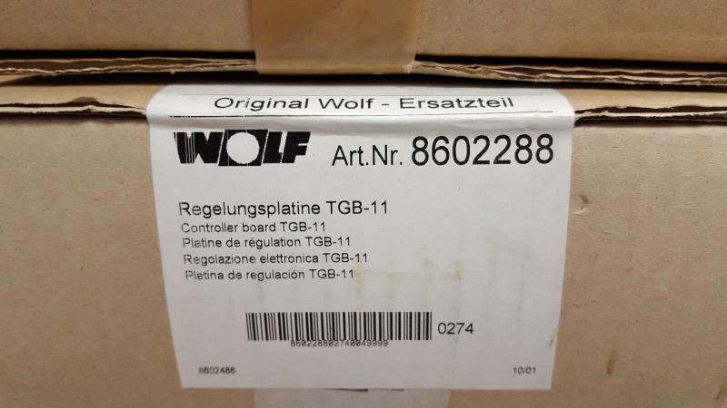 Wolf Heizung Regelungsplatine TGB-11, Artikel-Nr. 8602288