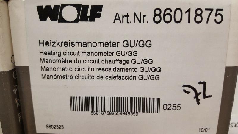 Wolf Heizung Heizkreismanometer GU/GG, Artikel-Nr. 8601875