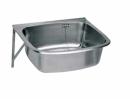 Franke Ausgussbecken Chromnickelstahl SIRX364, 560mm Eimerrost und Spritzwand